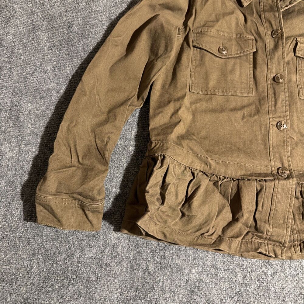 Liverpool Los Angeles Jacket Womens Size Medium Brown Button Front Pockets - Picture 2 of 12